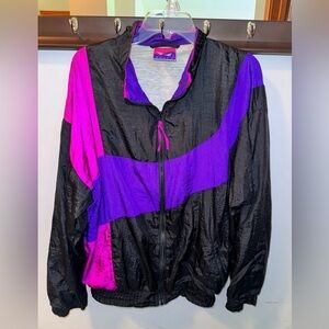 Vintage 90s Score II Color Block Wind Breaker Jacket Size Medium